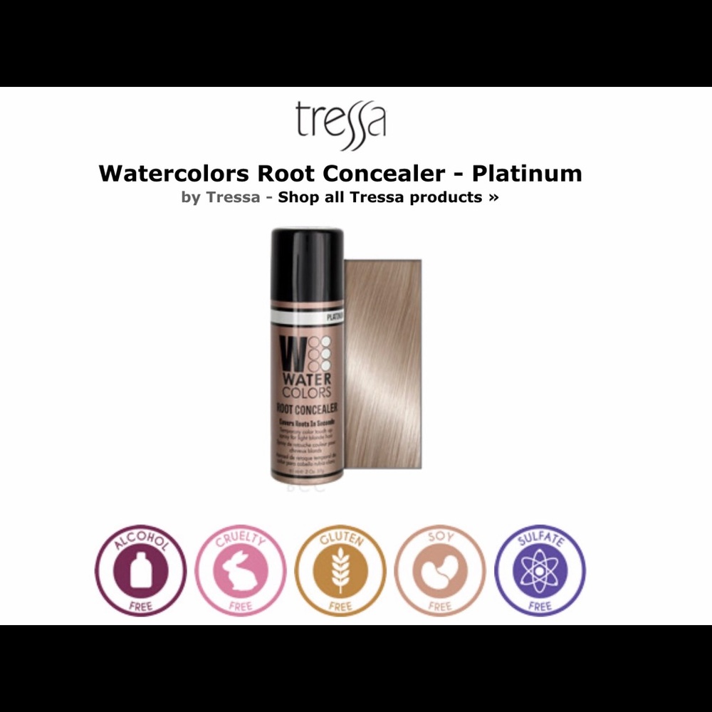 PLATINUM Tressa Water Colors root concealer spray